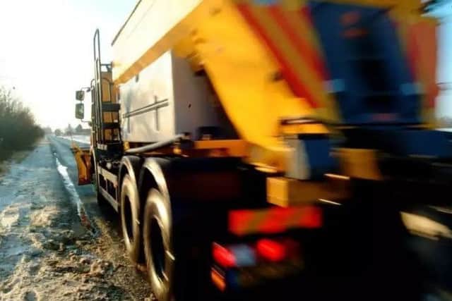 Gritters on the road in Lincolnshire. EMN-180228-122327001