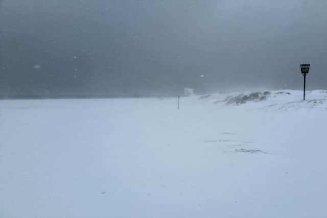White out - a desolate Skegness beach. Photo: Jim Hardaker. ANL-180228-120815001