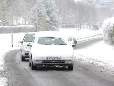 Snow in Lincolnshire.