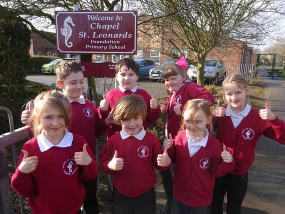 Staff and pupils at Chapel St Leonards Primary are celebrating converting to academy status. ANL-180503-150329001