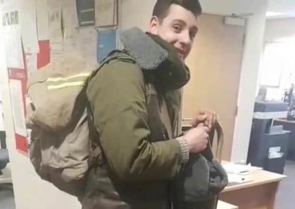 Firefighter Dan Cheetham walked through the snow from Binbrook to Louth - and arrived at work 18 hours early. EMN-180203-092927001