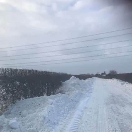 Impassable. The road between Leasingham and Ruskington yesterday (Thursday). EMN-180203-114847001