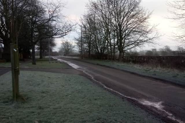 The road at the centre of flooding concerns - dubbed Water Road by residents. Photo: Supplied