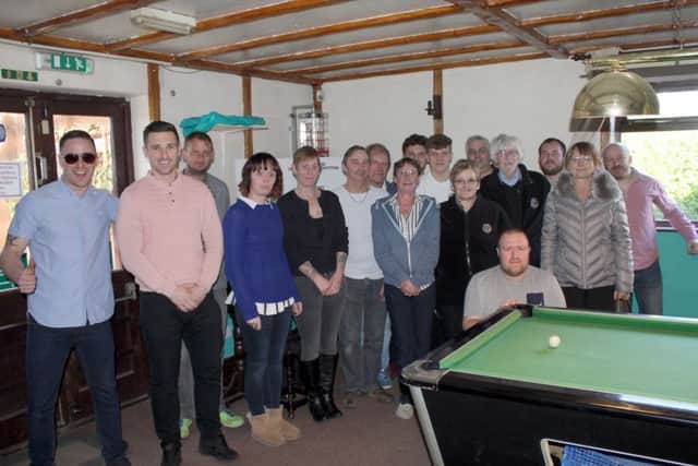 Competitors at the Lions pool tournament EMN-181203-125802001