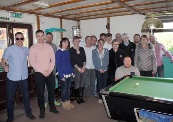 Competitors at the Lions pool tournament EMN-181203-125802001