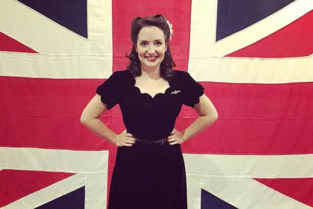 Helping raise funds for three good causes, wartime singer Heather Marie.
