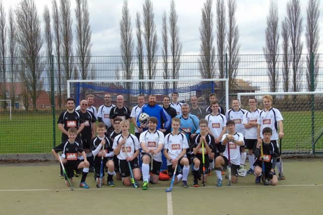 Leadenham HC Second XI, here pictured with the mens third team, remain on coutrse for a perfect season EMN-180313-085624002
