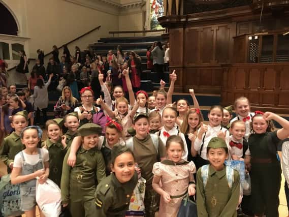Pupils from the Richmond School Skegness who were successful in a dance off at the Albert Hall in Nottingham. ANL-180803-144155001