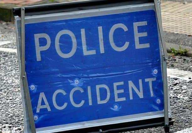 The collision involved a car and motorbike