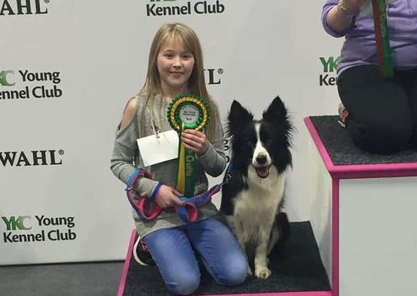 Chloe-Leigh got third place in her class in Crufts.