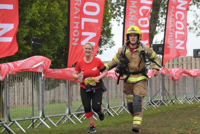 Firefighter Ash Smith will stand out among thousands of athletes at this year's Lincoln 10K as he will be running in full firefighters kit. EMN-181203-124808001