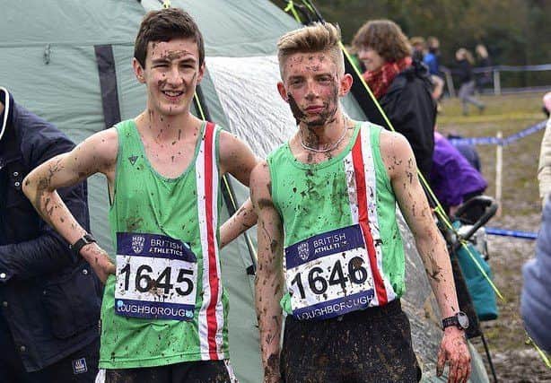 Matthew Spendlove and Caleb Stephenson show the scars of battle EMN-181203-174538002
