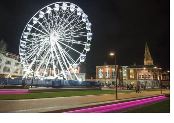 A giant wheel like the one pictured will be rolling into Skegness in time for Easter. ANL-180313-072407001
