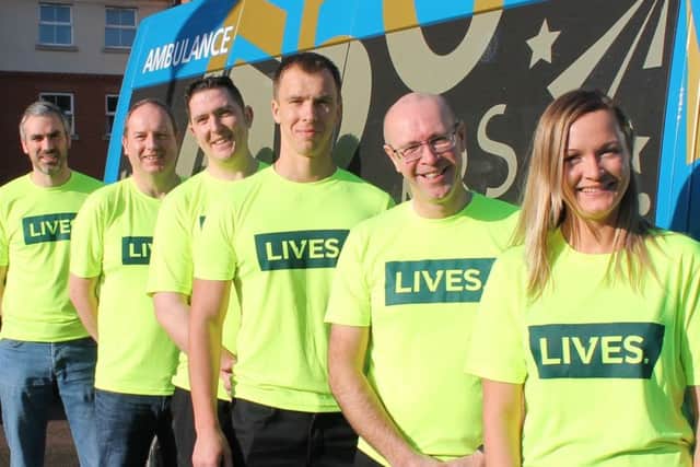 Pictured is the team that will be taking on the Lincoln 10K next month. From left: Ian Penn and Simon Dillon from Longhurst Group, and Chris Vardy, Agne Vaivadiene, Nick Chambers and Kestas Vaivadiene from LACE Housing.