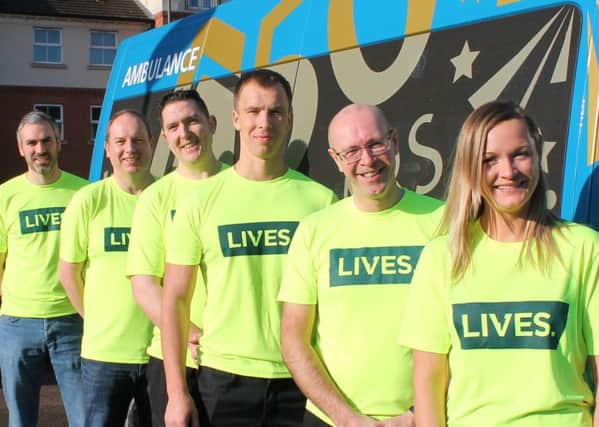 Pictured is the team that will be taking on the Lincoln 10K next month. From left: Ian Penn and Simon Dillon from Longhurst Group, and Chris Vardy, Agne Vaivadiene, Nick Chambers and Kestas Vaivadiene from LACE Housing.