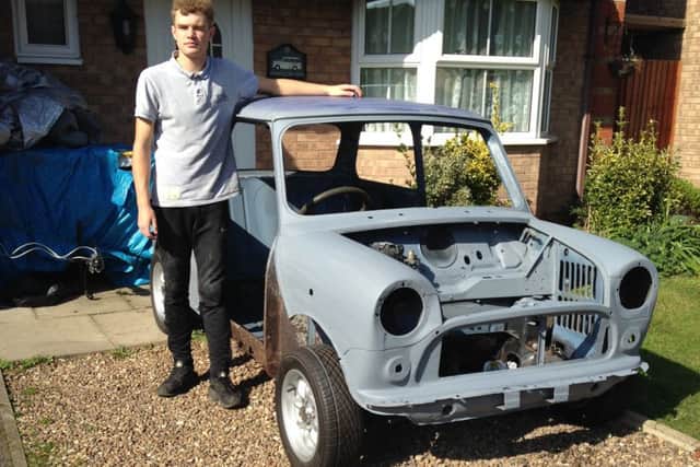 Mini marvel. Teenager Josh Smith and his Mini restoration project that is proving a hit on Youtube. EMN-180320-142223001