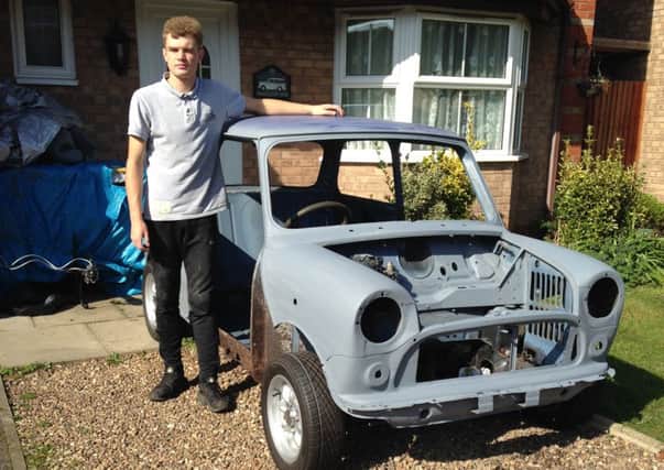 Mini marvel. Teenager Josh Smith and his Mini restoration project that is proving a hit on Youtube. EMN-180320-142223001