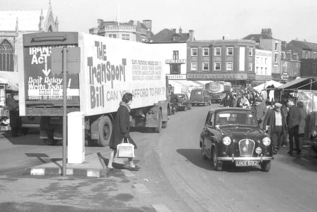 The anti-Transport Bill in Market Place.