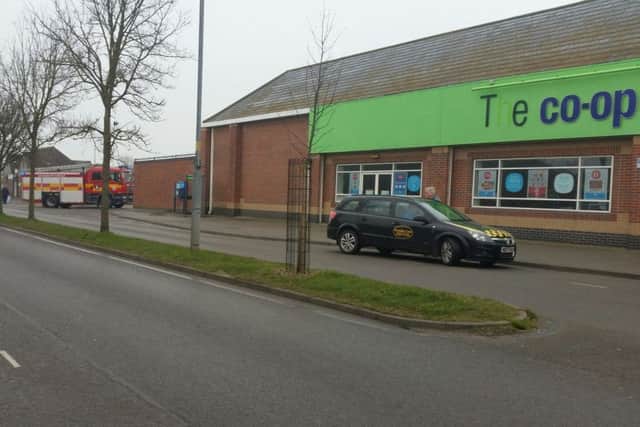 A fire has broken out at the Co-operative food store in Mablethorpe this morning, (Thursday). Trevor Bradford.