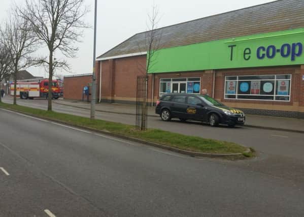 A fire has broken out at the Co-operative food store in Mablethorpe this morning, (Thursday). Trevor Bradford.