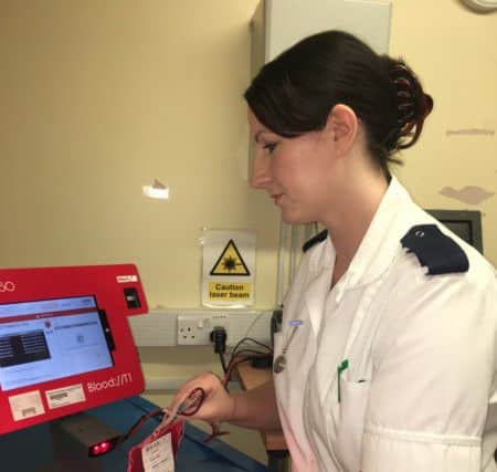 The technology will ensure greater safety around blood transfusions.