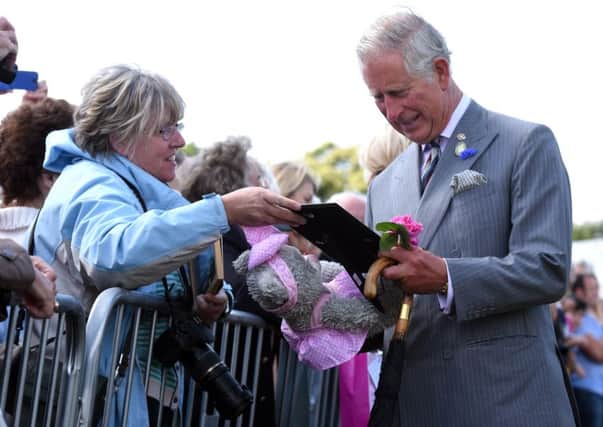 His Royal Highness Prince Charles will be in Boston today. Library photo.