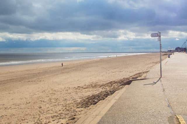A potentially harmful waxy substance has been found on the beach in Mablethorpe this morning, (Monday).