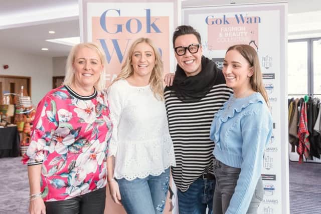 All smiles: Team Tilletts with Gok Wan at his Brunch Club event he held on Mothers Day. Photos: Vicki Head Photography.