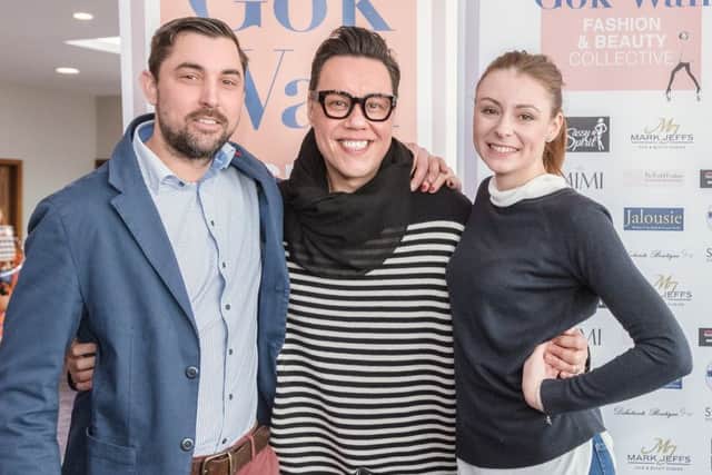 Alan Bottomley and Amy Conyard from PinGin with Gok Wan.