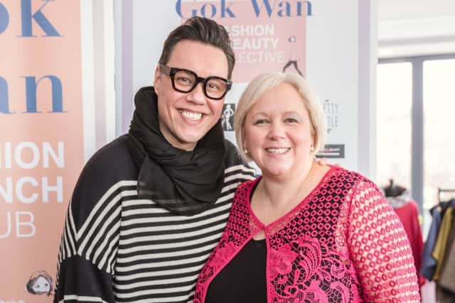 Clare Manning of Sassy Spirit with Gok Wan.