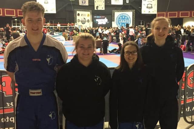 Evolution Martial Arts' Jake Peppercorn, Chelsea Leggatt, Paige Stedman and Nesta Baxter.