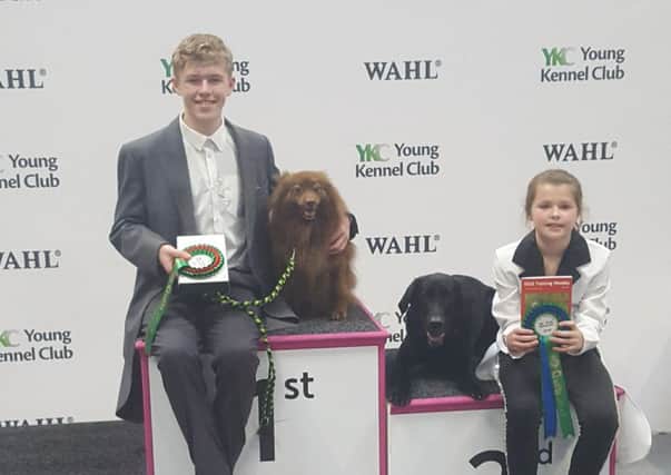 Dylan Smith and his sister, Grace, at Crufts earlier this month.