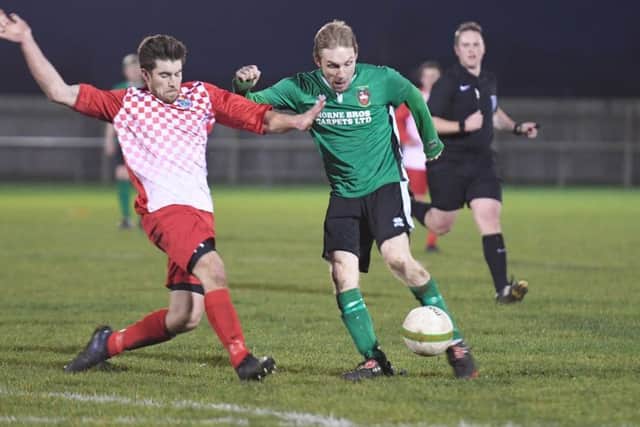Jamie Shaw left the Sleaford Town dugout to score for Sleaford Sports Amateurs EMN-180320-082238002