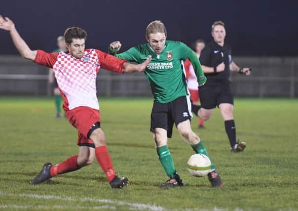 Jamie Shaw left the Sleaford Town dugout to score for Sleaford Sports Amateurs EMN-180320-082238002