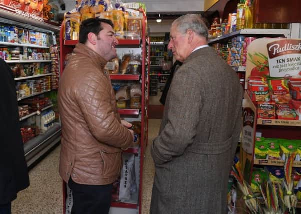 Erhan Akyuz with the Prince of Wales.