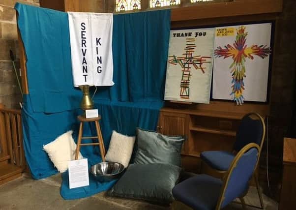 Prayer stations in St Mary's Church EMN-180320-135135001