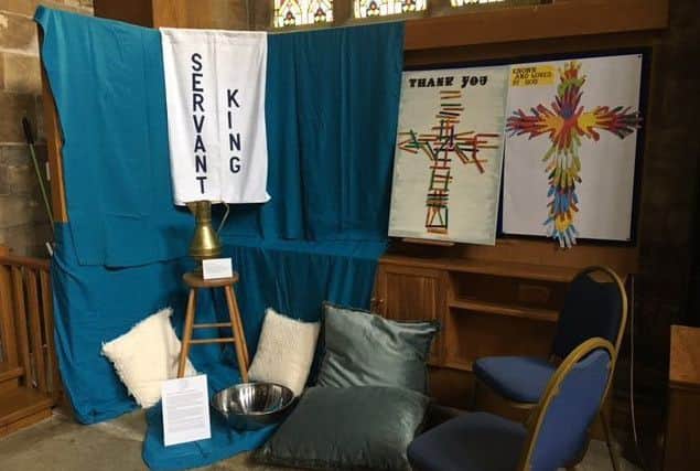 Prayer stations in St Mary's Church EMN-180320-135135001
