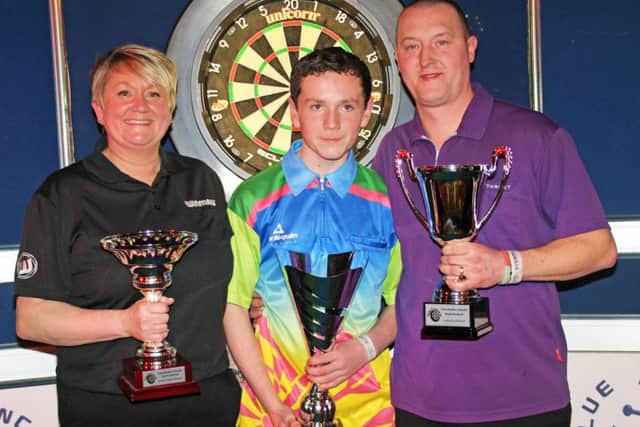 The singles winners.