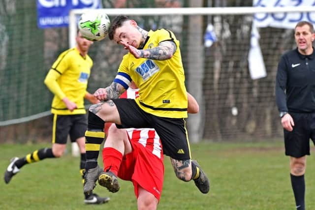 Grant Butler in action against Horncastle.