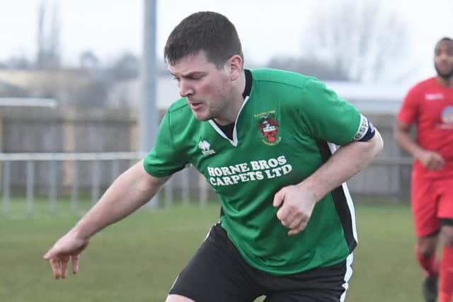 Captain Michael Hayden is Sleaford Town's second-top scorer this term with 12 goals in all competitions EMN-180326-132429002