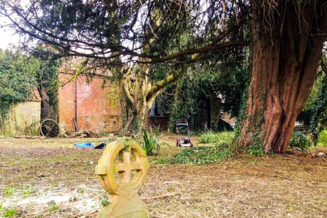 Sleaford Town Council staff have been busy clearing and tidying overgrown areas at the rear of the closed church yard to the rear of St Denys' Church. EMN-180330-160620001