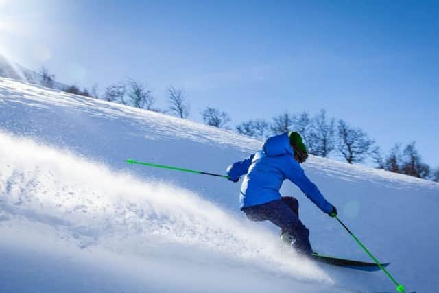 Skiing stock picture. EMN-180328-104907001