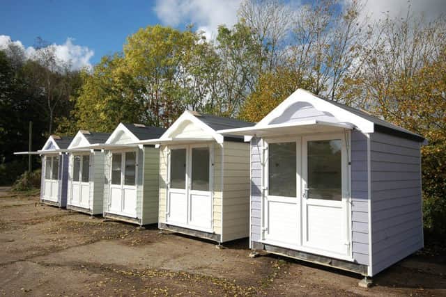 Beach huts like these are set to transform a neglected area of Ingoldmells beach if planning approval is granted. ANL-180330-152507001