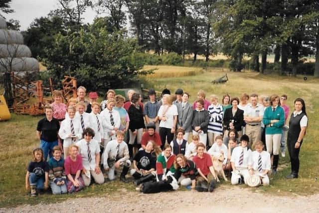 Senior camp members with instructors and helpers. EMN-180904-153308001