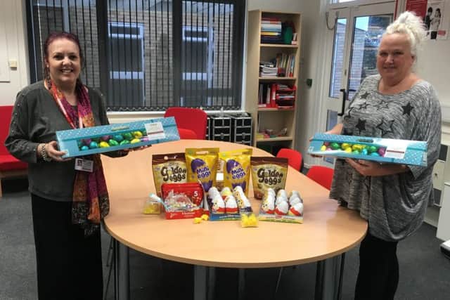 Chestnut Homes donated more than 50 chocolate eggs for children at Disability Lincolnshire EMN-180404-164329001