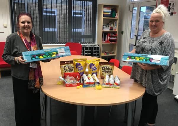 Chestnut Homes donated more than 50 chocolate eggs for children at Disability Lincolnshire EMN-180404-164329001