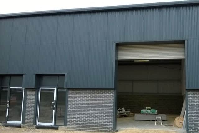 Nearing completion. Business units and a new depot for NKDC's fleet of waste collection lorries at Metheringham. EMN-180404-165349001