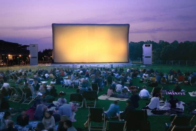 Enjoy an outdoor experience at the Barnabas Big Screen this summer. EMN-180504-105727001