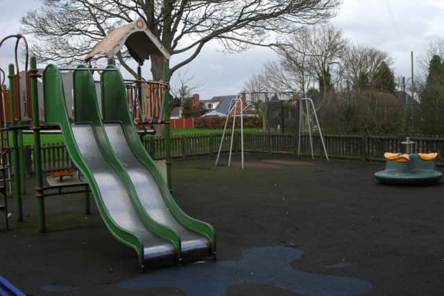 The tired children's play area at Heckington playing field looks set to be replaced. EMN-180504-184657001