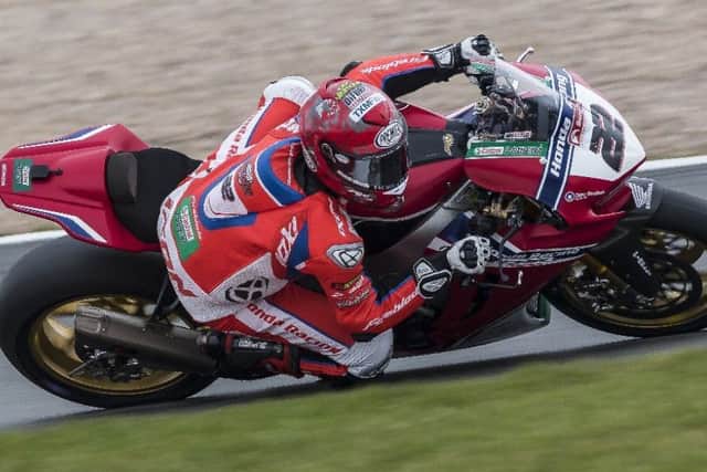 O'Halloran in action at a soggy Donington Park weekend EMN-180904-103835002